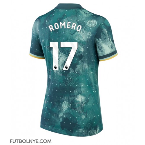 Camiseta Tottenham Hotspur Cristian Romero #17 Tercera Equipación para mujer 2024-25 manga corta